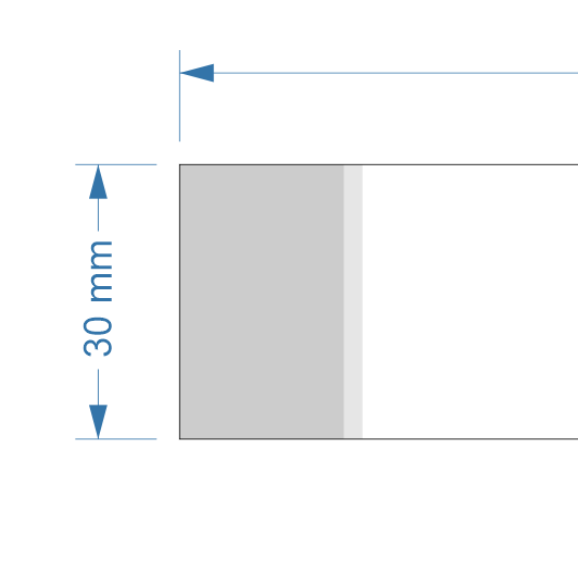 Rysunek techniczny z wymiarami wobblerów