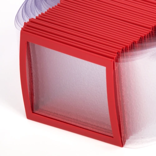 Okienka nakładane na pasek, gumka tekstylna z metalowymi końcówkami, miękka folia 100 µm