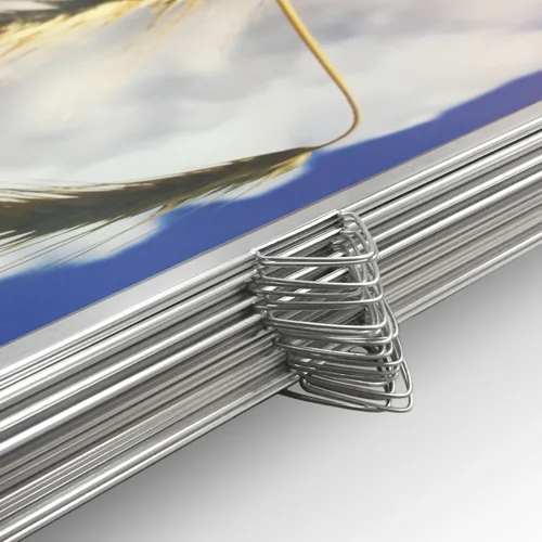 Oprawa kalendarzy w listwy metalowe z zawieszką