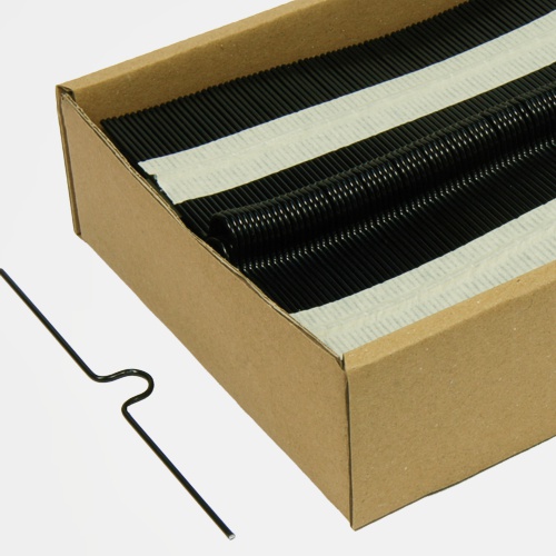 Czarne zawieszki wysokie do użycia ze spiralą zamykaną o średnicy 3/8"