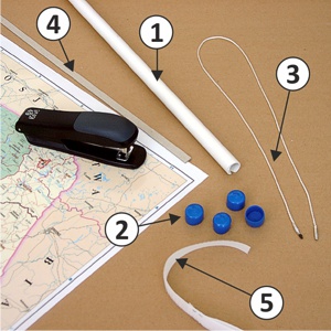 Rurki PVC do oprawy map i plakatów.